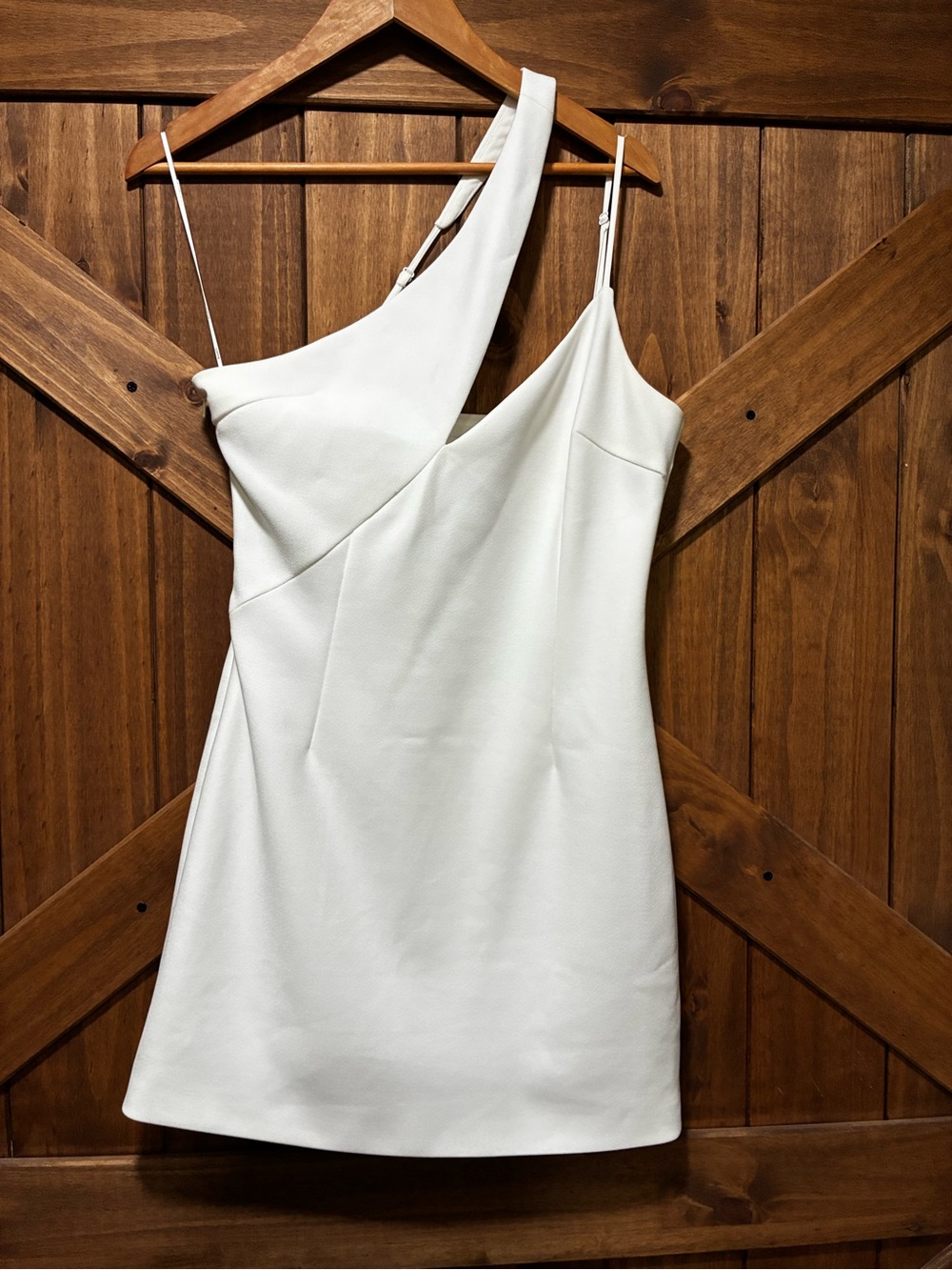 Elliatt Dress White One-Shoulder Mini Dress Bridal Mini Dress - Picture 2 of 15